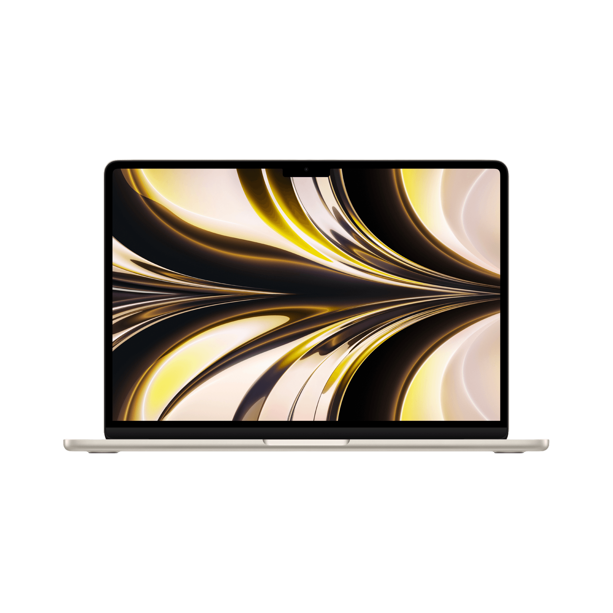 MacBook Air 13.6-inch (2022) – M2 Chip, 8‑Core CPU & 10‑Core GPU, 8GB RAM, 512GB SSD – Model MLY23 (Starlight, English Keyboard) - alAsil
